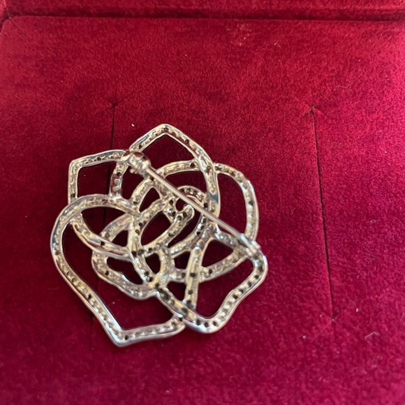 Affinity Diamond and Sterling Silver Pin Brooch 1/4 tw Diamonds from QVC - Picture 3 of 6
